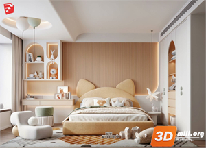 Children Room Scenes  Skp FIles 